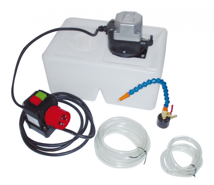 Hochleistungs - Kühlmittelpumpe 120 mm Eintauchtiefe für Bandsägen,  Drehmaschinen, Kreissägen, Fräsmaschinen : : Baumarkt